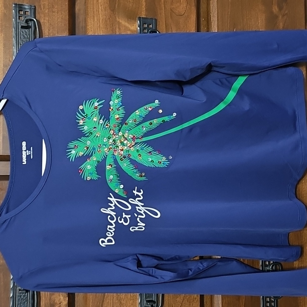 Lands' End Palm Tree Rashguard - Picture 5 of 8